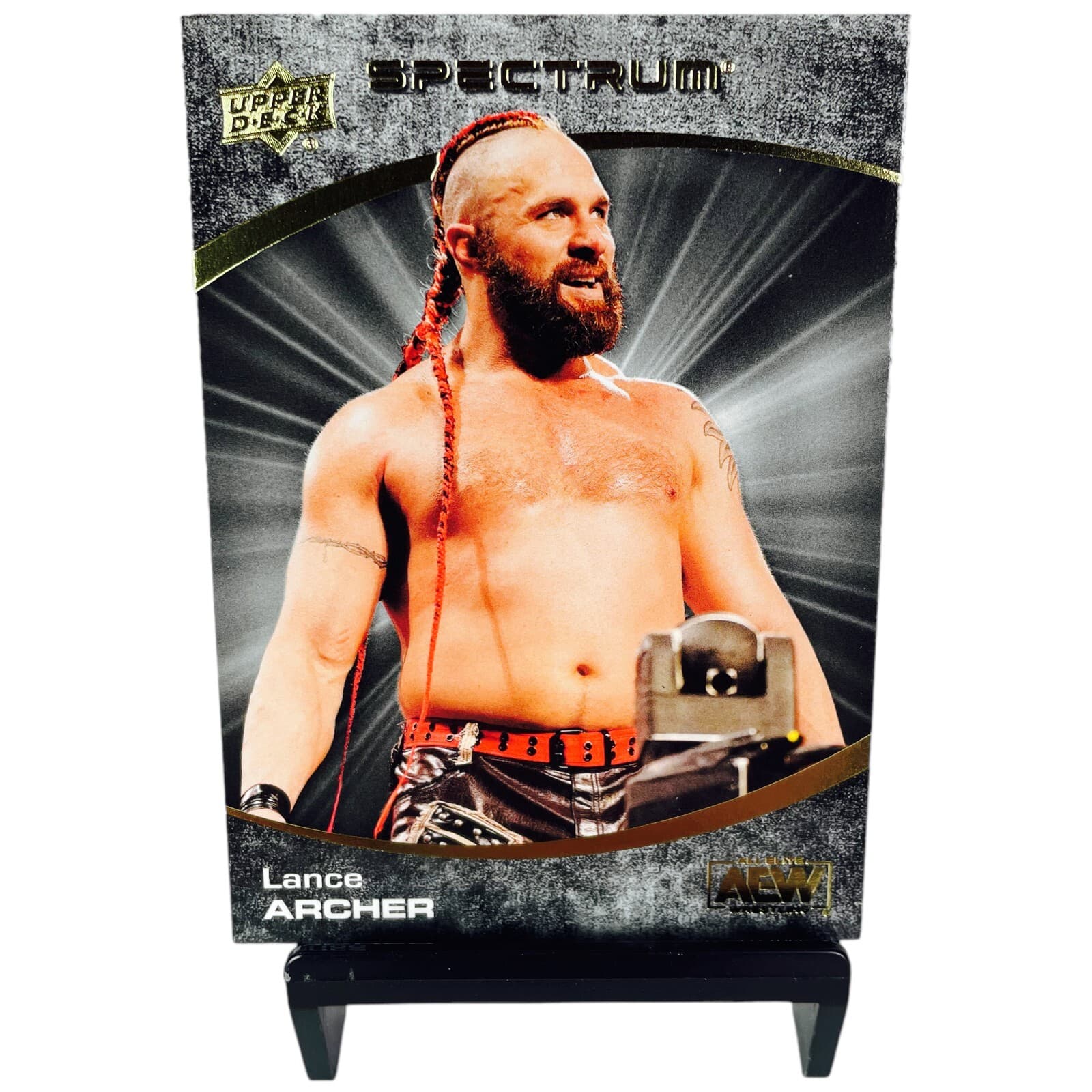 2021 Upper Deck AEW Spectrum Dark Parallel LANCE ARCHER #/99 Wrestling SP Insert - Thumbnail 6