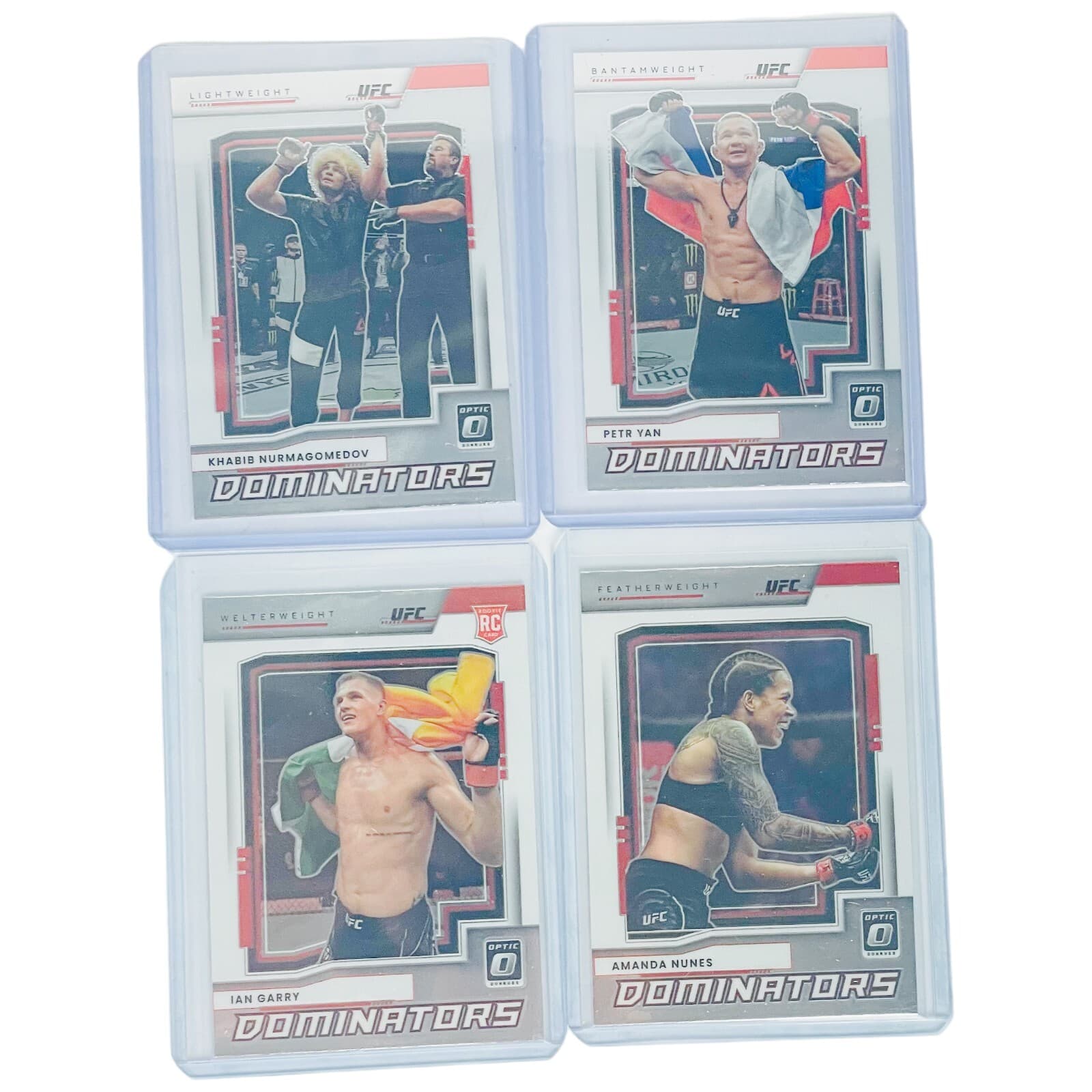 2022 Panini UFC Optic Insert Lot Of 9 Dominator MMA Trading Cards Ngannou Nunes - Thumbnail 5