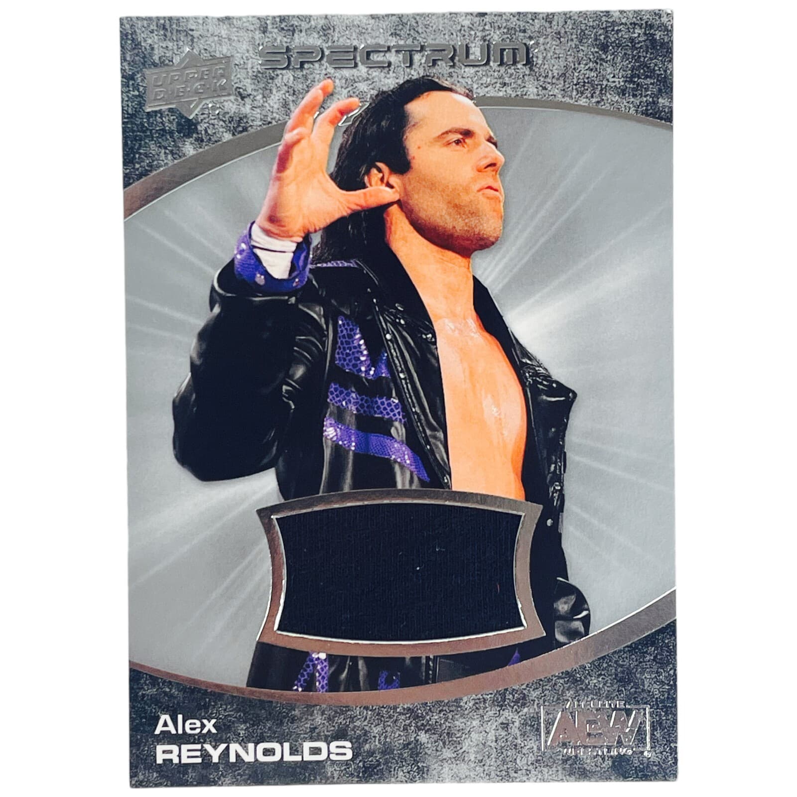 2021 Upper Deck AEW Spectrum Alex Reynolds Wrestling Memorabilia Relic SP Insert - Thumbnail 3