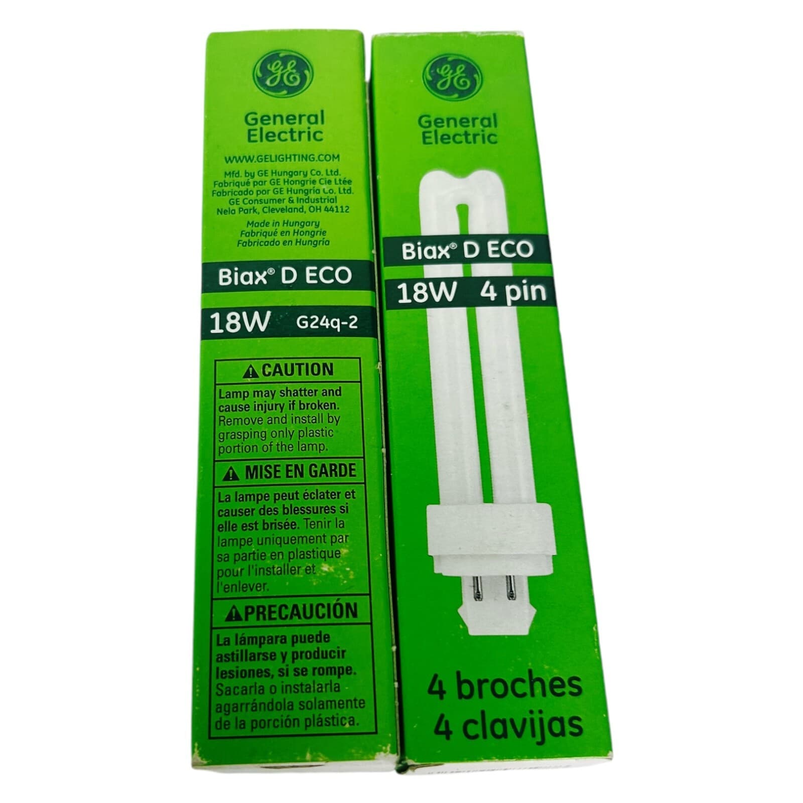 GE General Electric Biax D ECO 18w G24q-2 4 pin Lamp Bulb F18DBX/841/ECO4P 2 Pk - Thumbnail 5