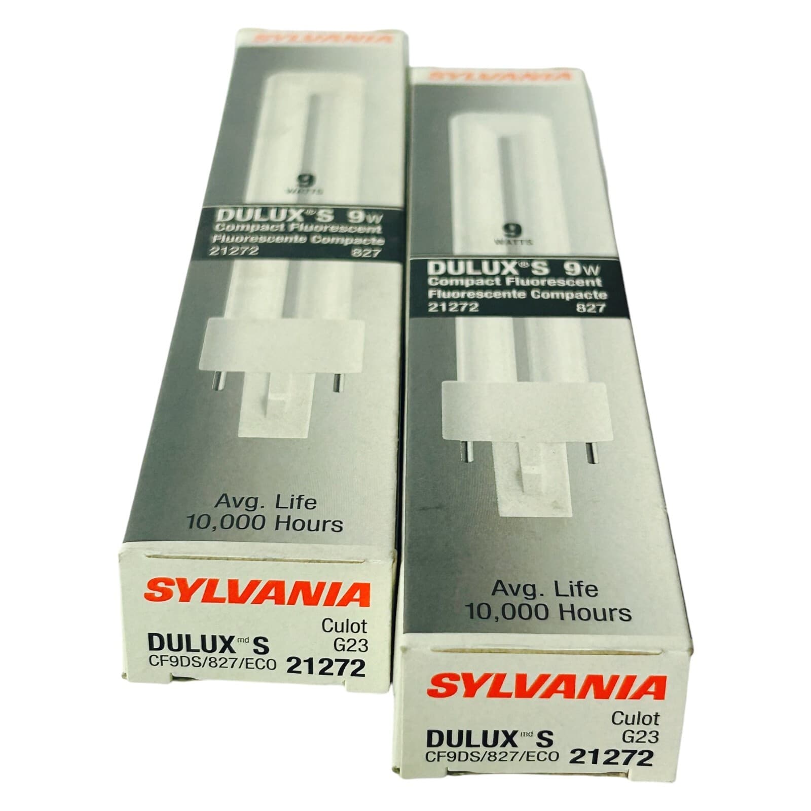 Sylvania 21272 CF9DS/827/ECO 9W 2700K 2-Pin Single Tube Compact Fluorescent Lamp - Thumbnail 4
