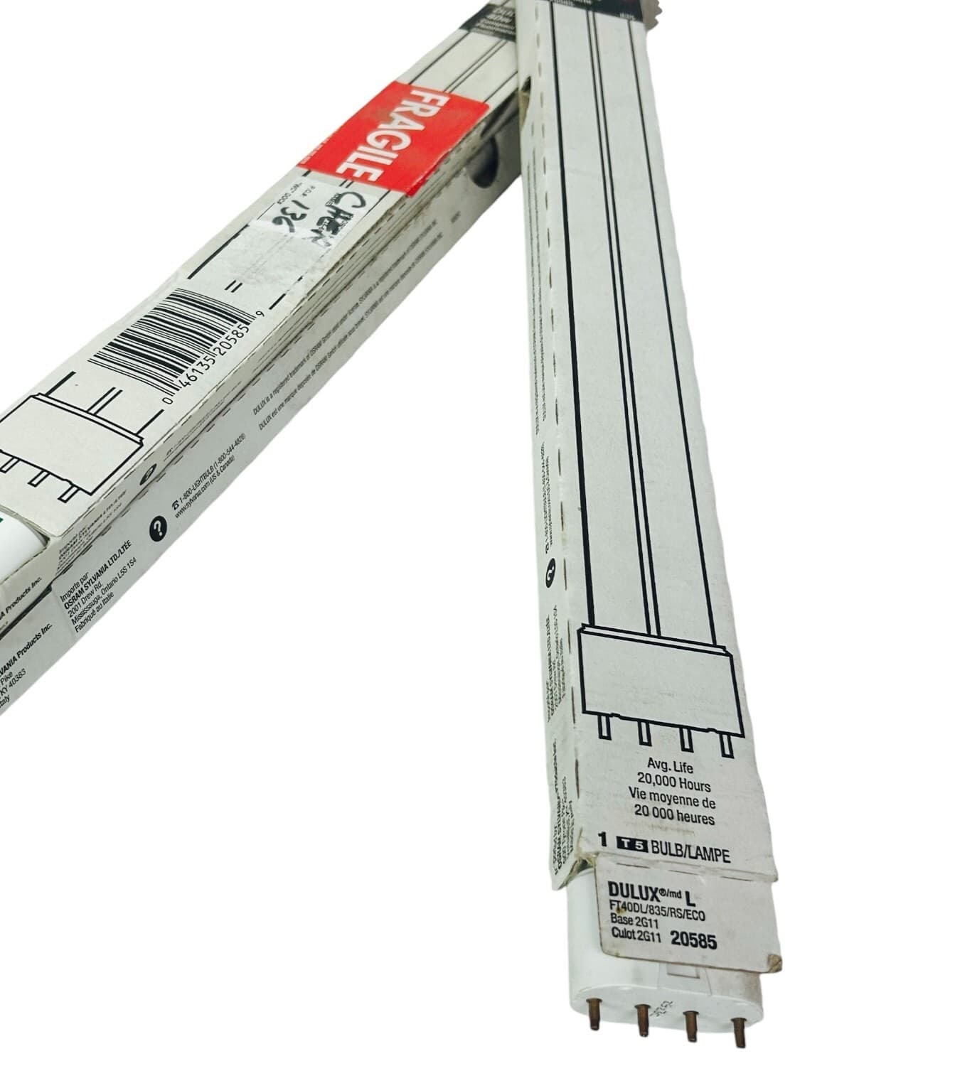 Sylvania 20585 FT40DL/835/RS Lamp DULUX 4PIN 2G11 Base Fluorescent Bulb 3 Pack - Thumbnail 7