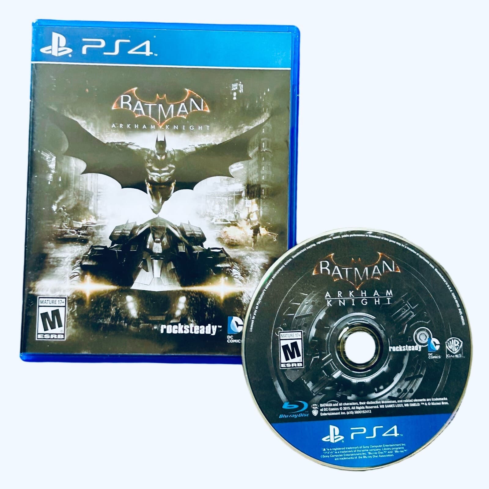 PS4 Batman Arkham Knight Sony PlayStation 4 Complete CIB Tested DC Comics 2015 - Thumbnail 6