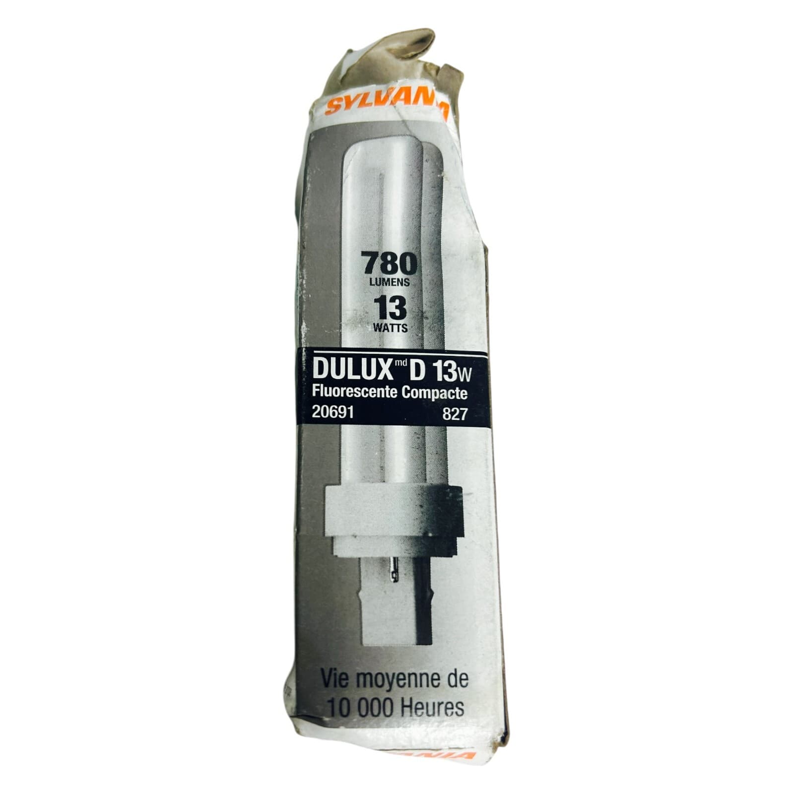 Sylvania CF13DD/827 Dulux D Bulb 13W Fluorescent 20691 CFL Light Bulb 2 Pin - Thumbnail 12