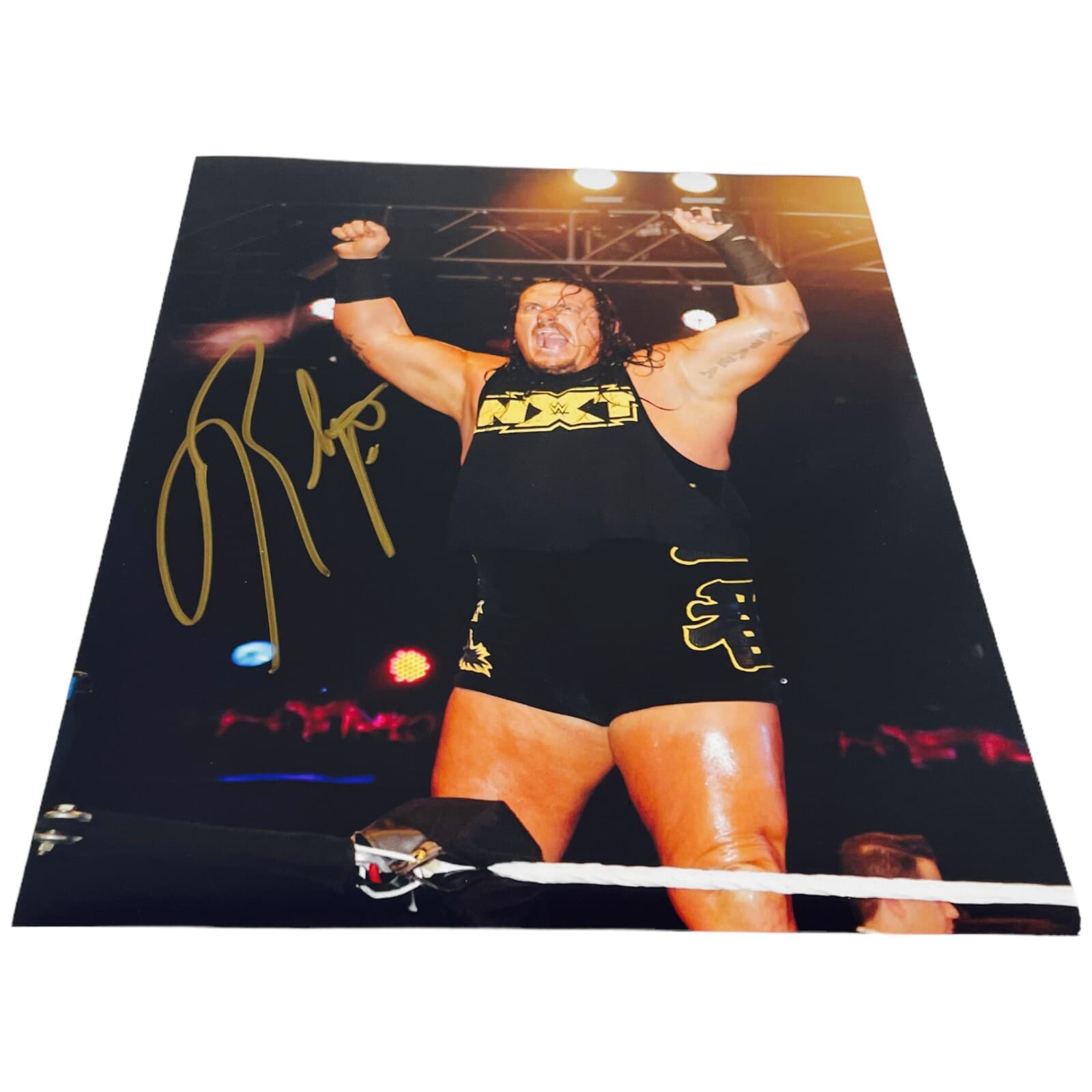 ECW NXT Rhino Signed Autographed Glossy 8x10 Wrestling Promo Photo Top Loaded - Thumbnail 5