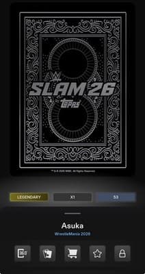ASUKA Iridescent All Queens Legendary Topps Slam WWE WrestleMania 2026 DIGITAL - Thumbnail 4