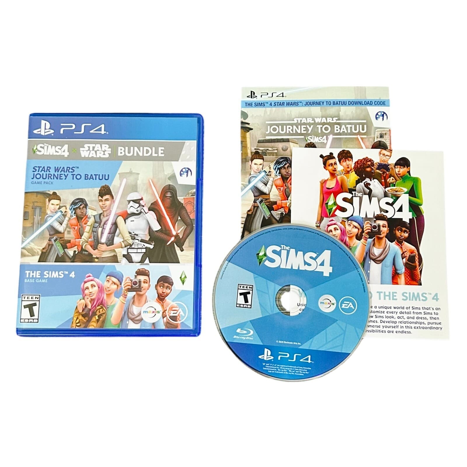 The Sims 4 Plus Star Wars Journey to Batuu Bundle Sony PlayStation 4 PS4 CIB - Image 1