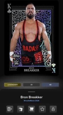 BRON BREAKKER Iridescent All Kings Legendary Topps Slam WWE WrestleMania DIGITAL - Thumbnail 3