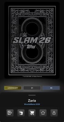 ZARIA Iridescent All Queens Legendary Topps Slam WWE WrestleMania 26 DIGITAL - Thumbnail 4