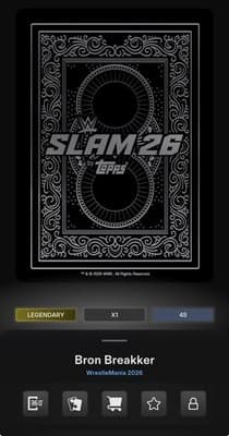 BRON BREAKKER Iridescent All Kings Legendary Topps Slam WWE WrestleMania DIGITAL - Thumbnail 2