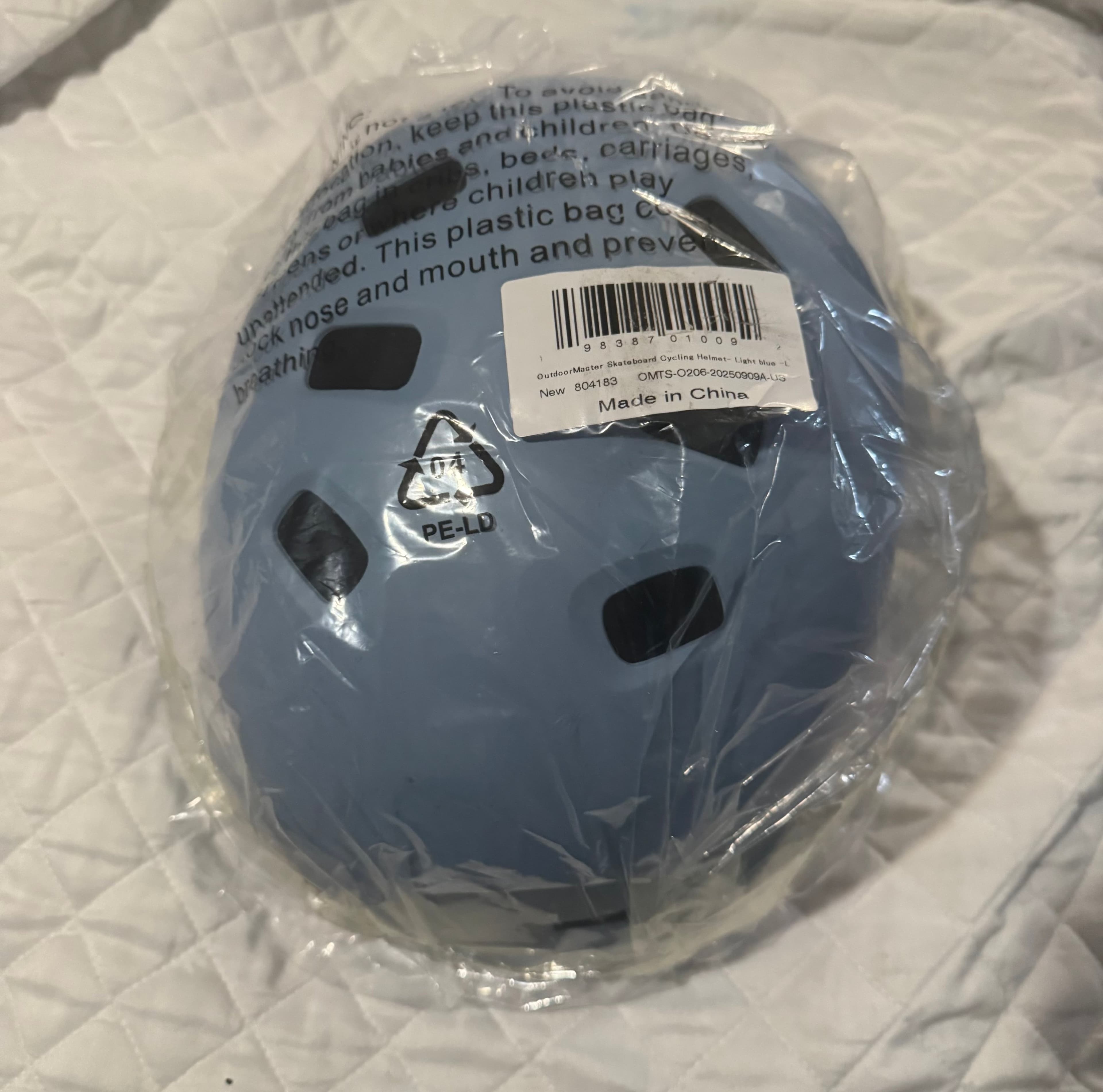 Blue Skate Helmet with Ventilation - Thumbnail 6