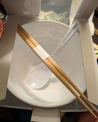 Nissin Top Ramen 3-Piece Ramen Bundle - Bowl, Spoon & Chopsticks - New In Box - Thumbnail 4