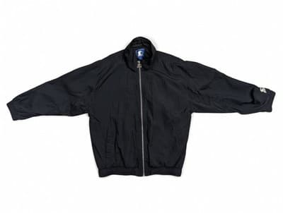 Vintage 90s Starter Black Nylon Pullover Windbreaker Jacket Size L - Image 1