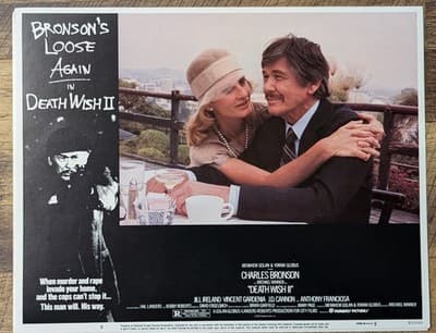 Death Wish II - Original Lobby Card Charles Bronson Jill Ireland Vintage 1982 - Image 1