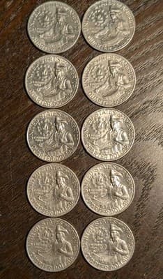 Lot of 10 - 1776-1976 Bicentennial Quarters - 2 with Filled D Mint Mark Errors - Thumbnail 4