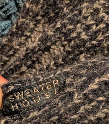 Hartford Men's XL Full Zip Lambswool Sweater Made in Spain - Mock Neck Vintage - Thumbnail 11