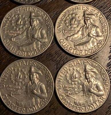 Lot of 10 - 1776-1976 Bicentennial Quarters - 2 with Filled D Mint Mark Errors - Thumbnail 5