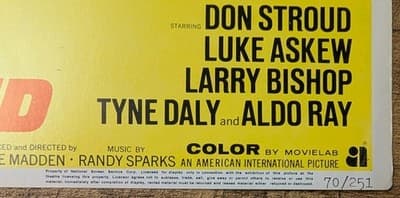Original 1970 Angel Unchained Lobby Card - Biker Fight Scene Don Stroud AIP - Thumbnail 3