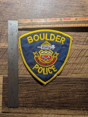 Vintage Boulder Colorado Police Department Patch - CO Law Enforcement - 4.5" - Image 1