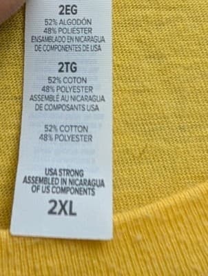 Hulkamania T-Shirt 2XL Yellow Distressed Logo Bella + Canvas Vntg Style - Thumbnail 4