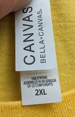 Hulkamania T-Shirt 2XL Yellow Distressed Logo Bella + Canvas Vntg Style - Thumbnail 3