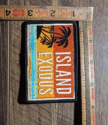 Gov’t Mule Island Exodus Jamaica Patch - Rare Concert Festival Merch - 4” x 2.5” - Thumbnail 2