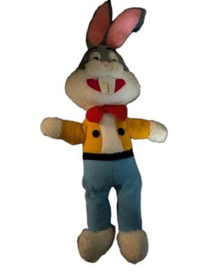 Vintage 1971 Mighty Star Warner Bros Bugs Bunny Plush - Yellow Jacket Variant - Image 1