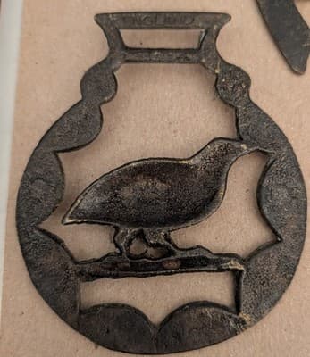 Vintage Set of 5 English Horse Brasses -Made in England - Thumbnail 7