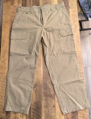 Duluth Trading Co. Flex Fire Hose Cargo Pants Men’s 40x32 Khaki Work Pants - Thumbnail 2