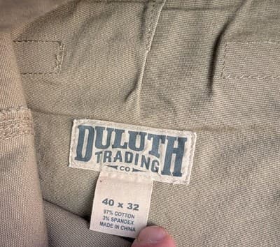 Duluth Trading Co. Flex Fire Hose Cargo Pants Men’s 40x32 Khaki Work Pants - Thumbnail 3