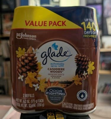 Glade Automatic Spray Refill 2-Pack – Cashmere Woods – 2024–Original Label-NEW - Image 1