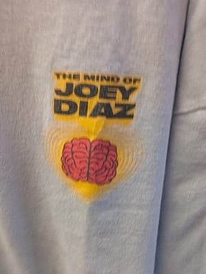 The Mind of Joey Diaz Long Sleeve T-Shirt 2XL Gildan Ultra Cotton Brain Graphic - Thumbnail 5