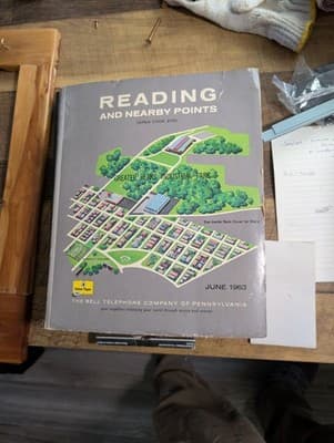 Vintage 1963 Phone Book - Reading and Nearby Points - Bell Telephone Company - Thumbnail 2