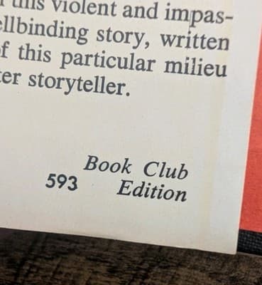 The Godfather by Mario Puzo 1969 Book Club Edition Hardcover w/ Dust Jacket - Thumbnail 5