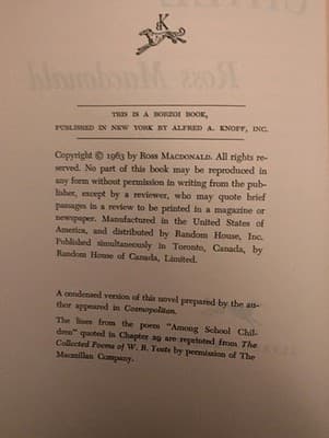 Ross Macdonald – THE CHILL - Book Club Edition 1963 - Thumbnail 4