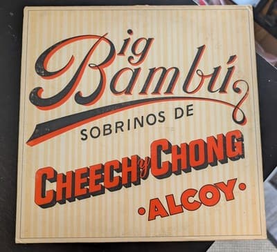 Cheech & Chong Big Bambú Vinyl LP 1972 with rolling paper RARE Vintage - Image 1