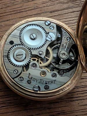 Antique Willemin Watch Case Company Solid 14K Gold Case 7 Jewel U.S. Assay - Thumbnail 2