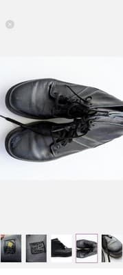 Dr. Martens Men's Size 12 Black Leather Lace-Up Boots - Worn Once! - Thumbnail 5