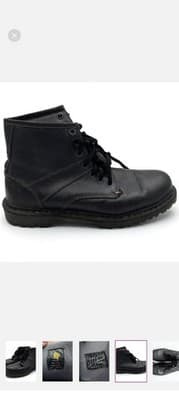 Dr. Martens Men's Size 12 Black Leather Lace-Up Boots - Worn Once! - Thumbnail 4