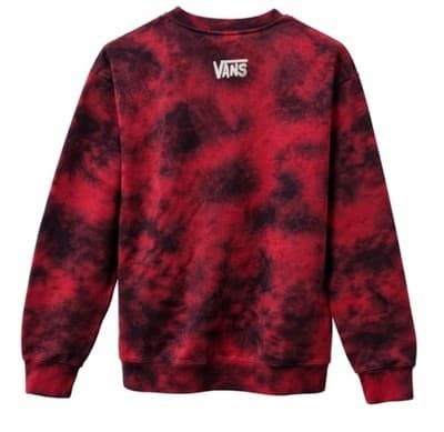 Vans x Friday the 13th Jason Voorhees Tie Dye Sweatshirt Horror Mens M Red Black - Thumbnail 3