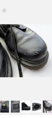 Dr. Martens Men's Size 12 Black Leather Lace-Up Boots - Worn Once! - Thumbnail 6