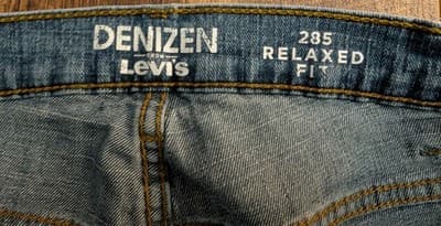 Denizen from Levi's 285 Relaxed Fit Men's Jeans Size 40x32 Medium Blue Wash - L - Image 1