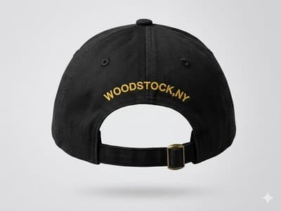 Levon Helm Band Hat Cap Woodstock NY The Band Midnight Ramble Black Adjustable - Thumbnail 2