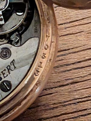 Antique Willemin Watch Case Company Solid 14K Gold Case 7 Jewel U.S. Assay - Thumbnail 7