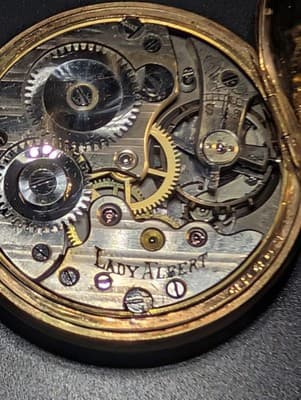 Antique Willemin Watch Case Company Solid 14K Gold Case 7 Jewel U.S. Assay - Thumbnail 8