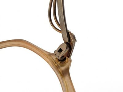 Vintage 1950s-1960s Cat Eye - Eyeglasses Twisted Metal Temples Frames - Thumbnail 5