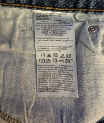 Denizen from Levi's 285 Relaxed Fit Men's Jeans Size 40x32 Medium Blue Wash - L - Thumbnail 2