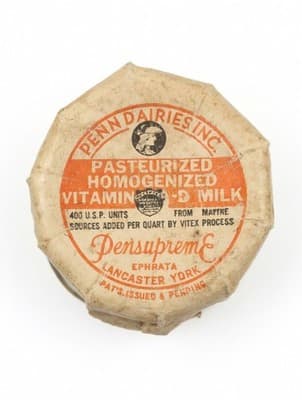 Vintage Pensupreme Milk Bottle Penn Dairies Lancaster PA w/ Sealon Cap - Thumbnail 3