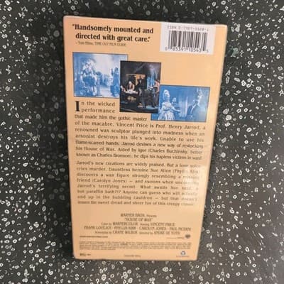 House of Wax VHS (Sealed) – House of Wax Starring Vincent Price – Classic Horror - Thumbnail 2
