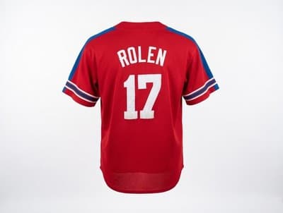 Vintage Scott Rolen Philadelphia Phillies #17 Red Jersey Majestic Large - Thumbnail 2